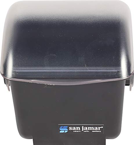 San Jamar Mini Dome Condiment Holder with Dome Lid for Kitchen, Bar, and Restaurants, Plastic, 2 Quarts, Black - Image 2