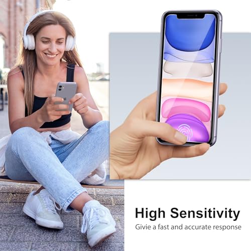 SPARIN Screen Protector Compatible with iPhone 11 / XR 6.1 inch, 4 Pack HD Clear 9H Tempered Glass Anti-Scratch and Case Friendly - Image 4