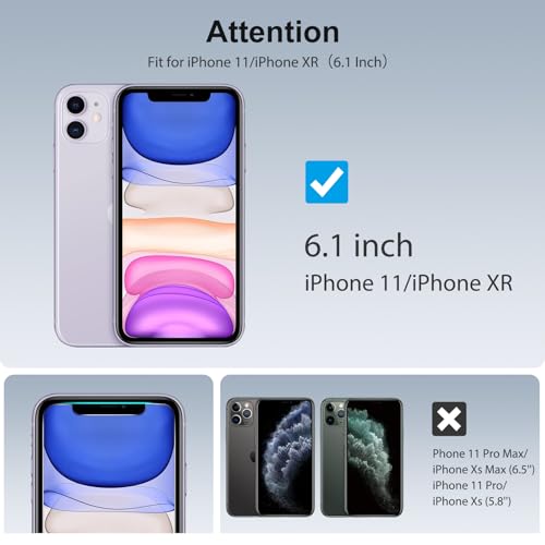 SPARIN Screen Protector Compatible with iPhone 11 / XR 6.1 inch, 4 Pack HD Clear 9H Tempered Glass Anti-Scratch and Case Friendly - Image 2