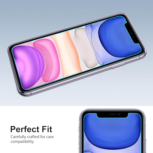 SPARIN Screen Protector Compatible with iPhone 11 / XR 6.1 inch, 4 Pack HD Clear 9H Tempered Glass Anti-Scratch and Case Friendly - Image 5