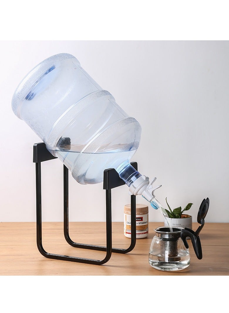 حامل موزع مياه، حامل إبريق مياه محمول من الفولاذ المقاوم للصدأ، حامل مبرد مياه، حامل زجاجة مياه، لا يتضمن صمامات توزيع المياه - Image 1