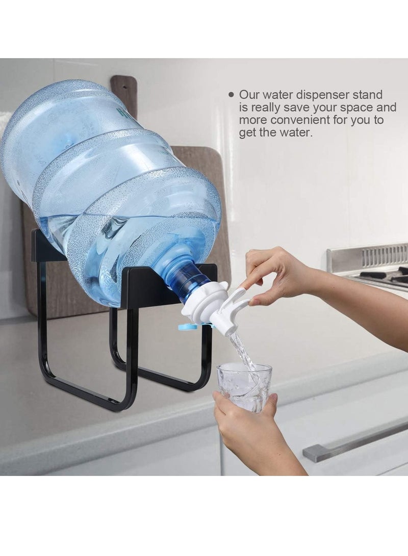 حامل موزع مياه، حامل إبريق مياه محمول من الفولاذ المقاوم للصدأ، حامل مبرد مياه، حامل زجاجة مياه، لا يتضمن صمامات توزيع المياه - Image 3