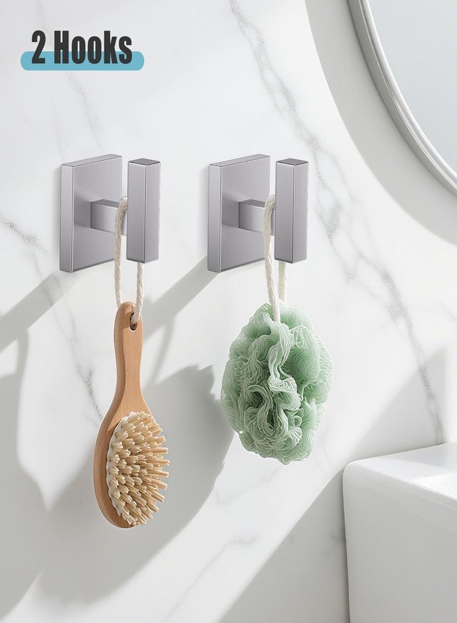 YACVCL 5-Pieces Brushed Nickel Bathroom Hardware Accessories Set Towel Bar Set Upgraded Toilet Paper Holder with Shelf Stainless Steel Wall-Mounted Bathroom Hardware Set 23.6 Inch - Image 5