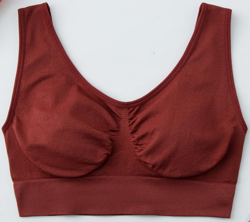 Hiking Gril Women's Comfort Wirefree Bralette Unpadded Sleep Yoga Bra 3pk M - Image 2