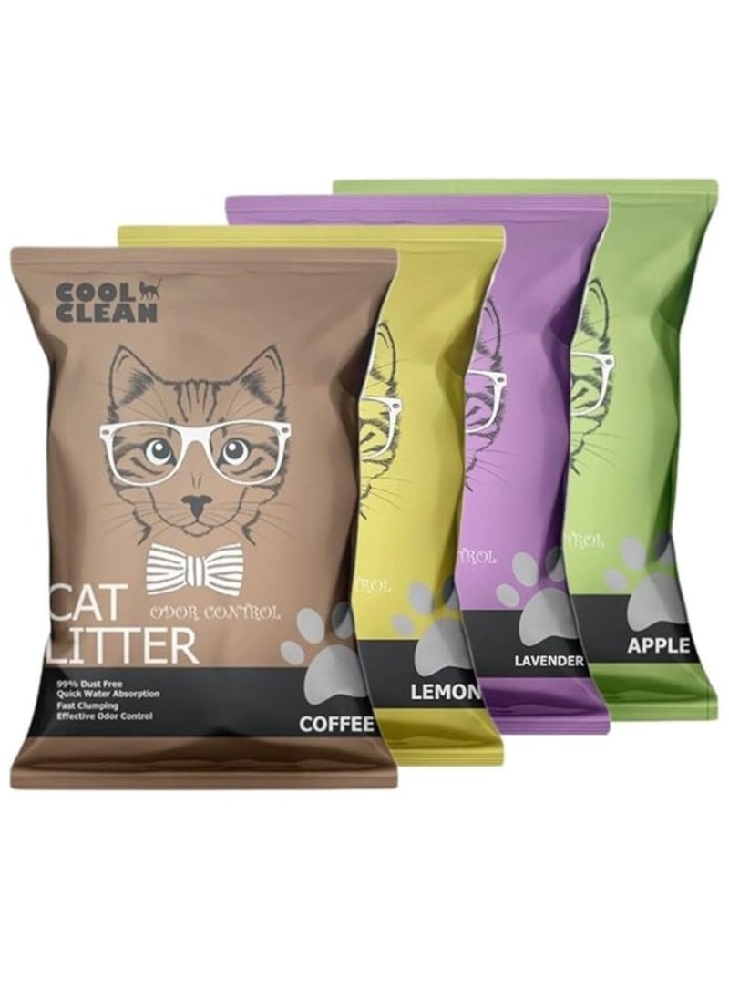 SKY-TOUCH - Cat Litter, Fast Clumping, Dust-Free, Superior Odor Control, Antibacterial Protection, Safe for Pets and People (5L Coffee) - Image 1