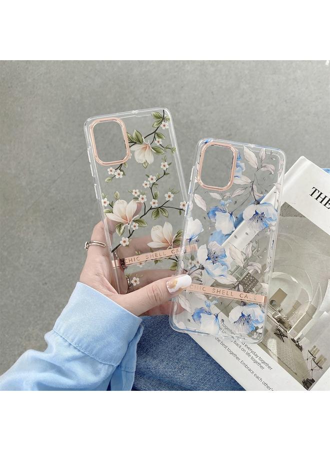 S-TOP Case For Samsung Galaxy A32 5G Translucent Plating Flower Phone Case - Image 3