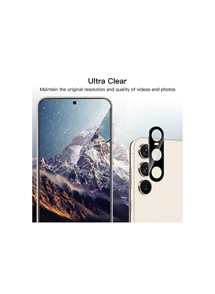 جي تيك واقي شاشة JETech لهاتف Samsung Galaxy S23 5G مقاس 6.1 بوصة مع واقي عدسة الكاميرا، طبقة من الزجاج المقسى، متوافق مع معرف بصمة الإصبع، شفاف عالي الدقة، عبوتان لكل منهما - Image 3