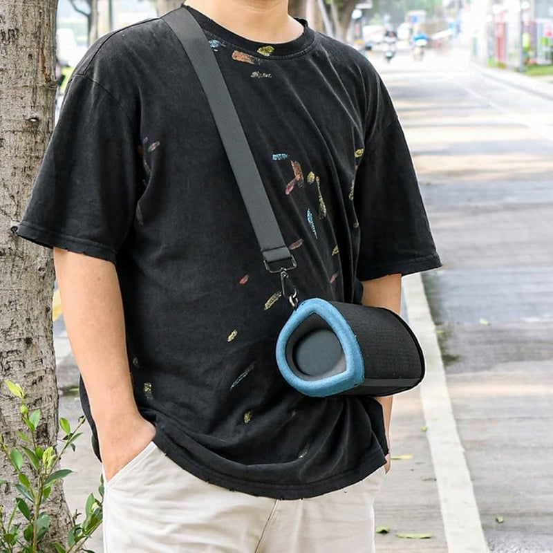 Black EVA Hard Carrying Case Protective Storage Bag For Sony SRS XB43 Speaker - Image 4