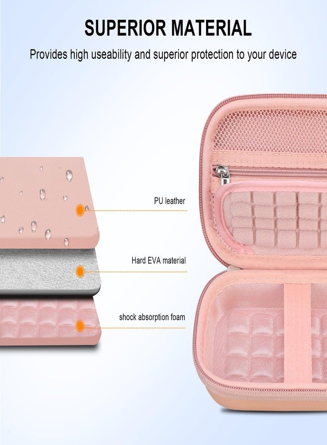 Elonbo Camera Carrying Case for KODAK Printomatic Digital Instant Print Camera, Portable Bluetooth Photo Printer Storage Holder Bag, Mesh Bag Fits Zink Photo Paper,MicroSD Card,Cable,Rose Gold+Gold - Image 5