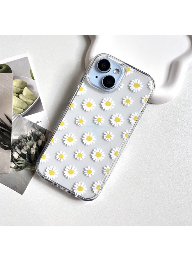 NIBEMINENT Fresh Spring Day Full Of Daisies On The Screen Protective TPU Case Cover For iPhone 16 Pro Clear - Image 1