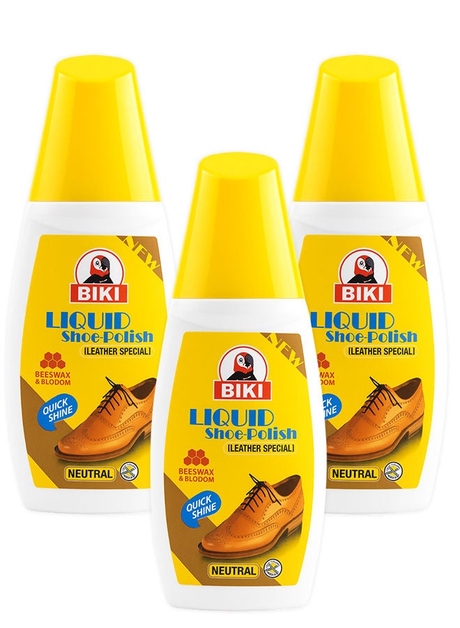 بيكي ملمع أحذية سائل محايد 3 × 75 مل