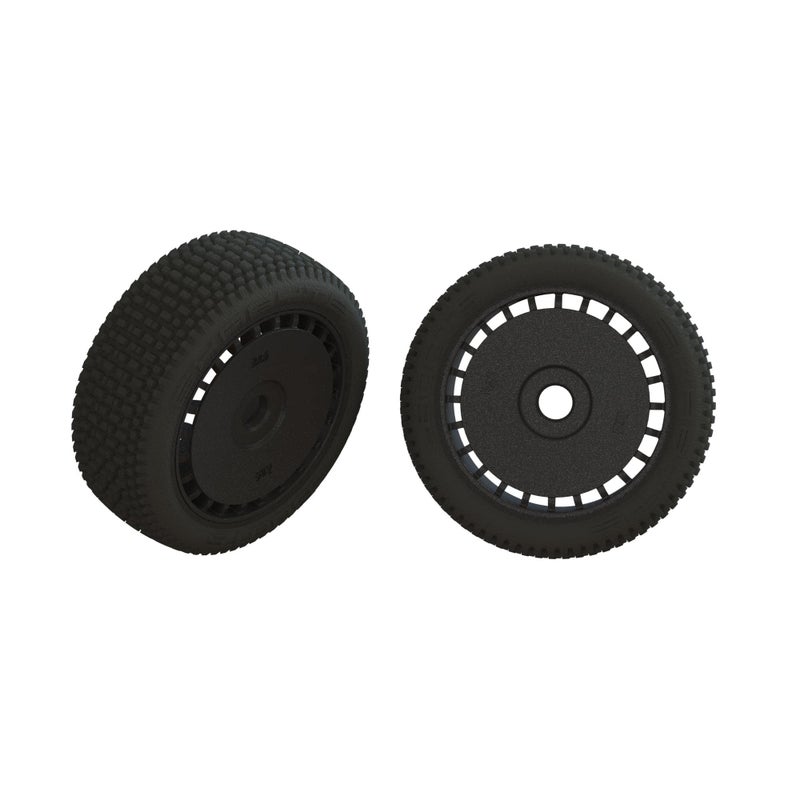 مجموعة إطارات ARRMA dBoots Exabyte الملصقة سوداء 2 ARA550098