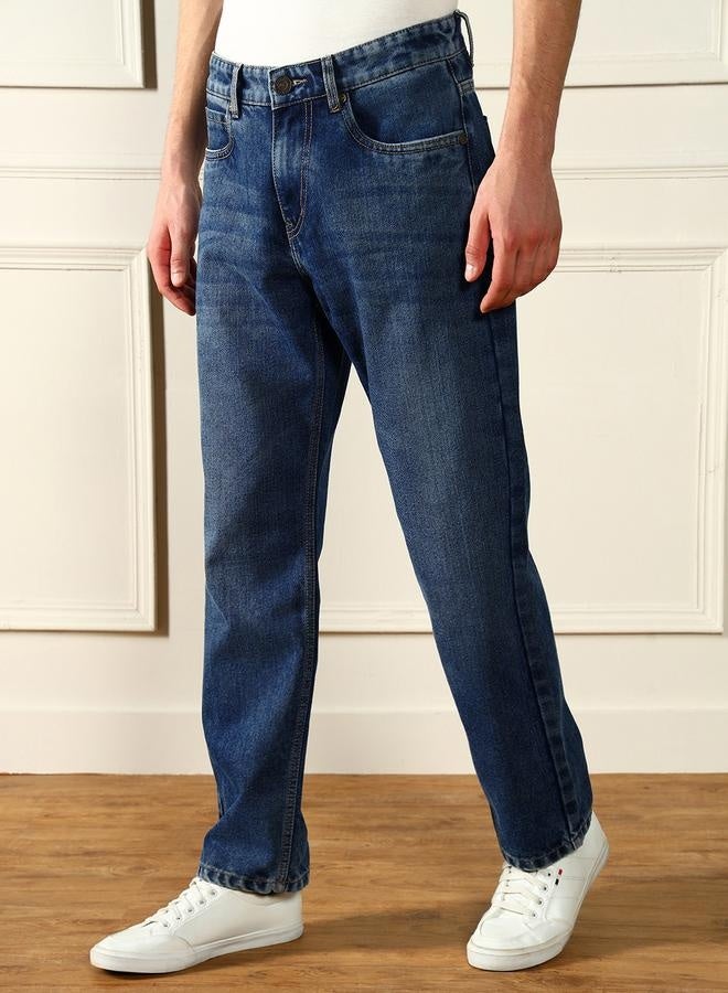 Dennis Lingo Men’s Relaxed Fit Dark Blue Jeans – Versatile and Comfortable  - Image 5
