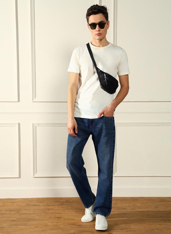 Dennis Lingo Men’s Relaxed Fit Dark Blue Jeans – Versatile and Comfortable  - Image 1