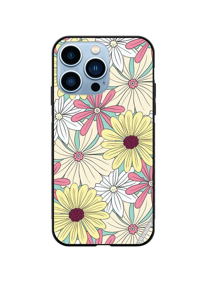 VR CREATIVE Protective Case Cover For Apple iPhone 13 Pro Flowers Design Multicolour - Image 1