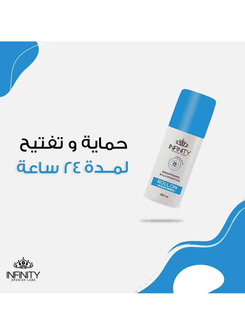 Infinity Infinity Roll On Brightening Illuminating Ocean Breeze 80ML  - Image 3