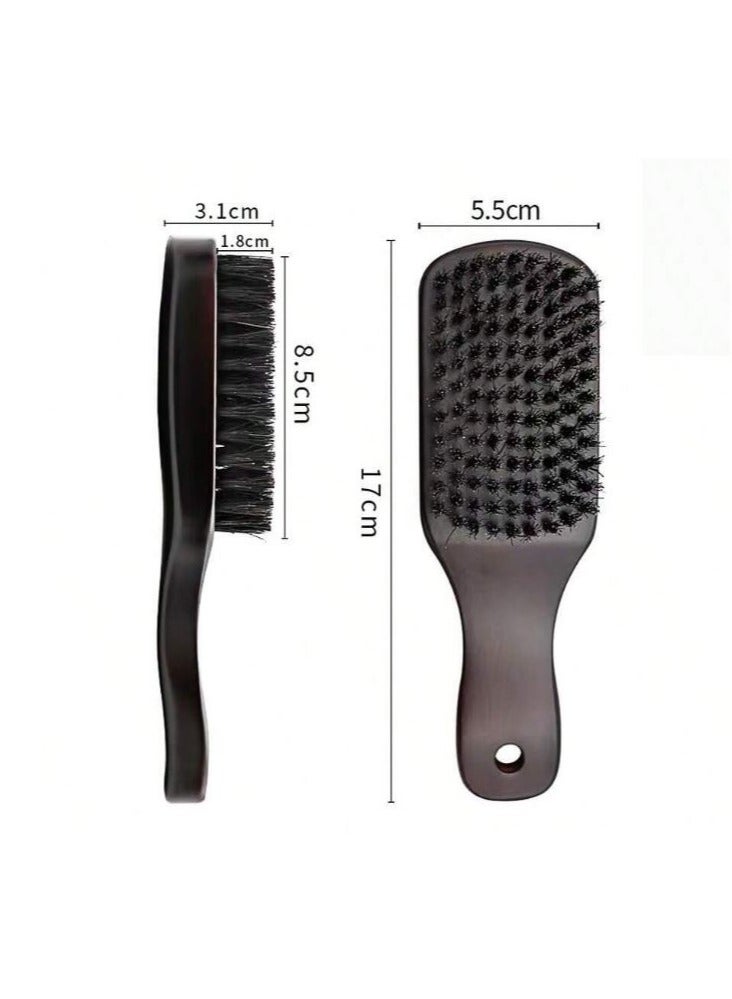 Barber's styling beard hair wooden brush