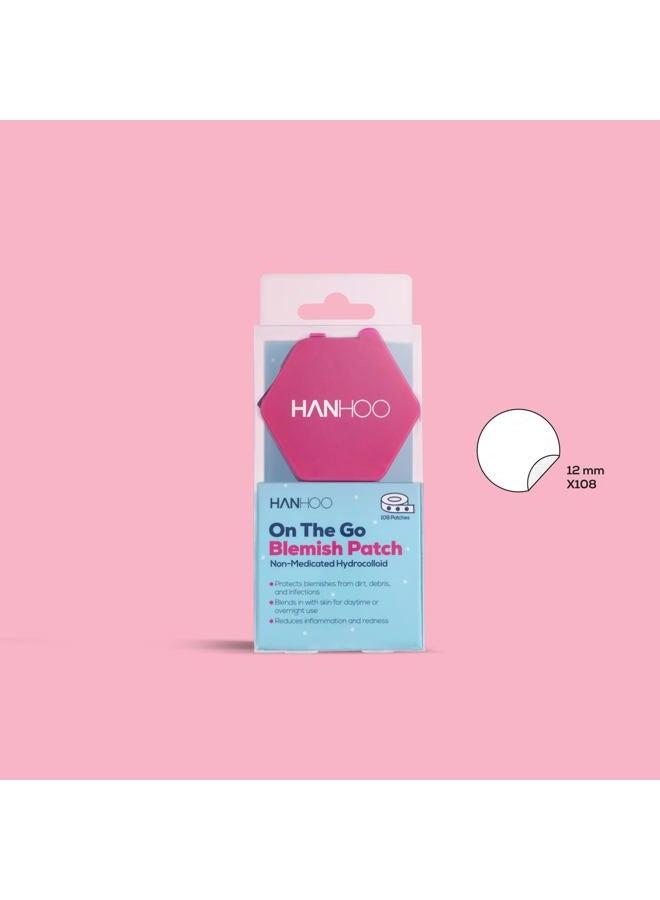Hanhoo On the Go Blemish Patch, 108 Count, Pimple Patch Dispenser, Shrinks Pimples, Protects from Finger-picking and Dirt, Absorbs Fluid, Acne Spot Patches, Invisible Pimple Patches, Korean Skincare - Image 3