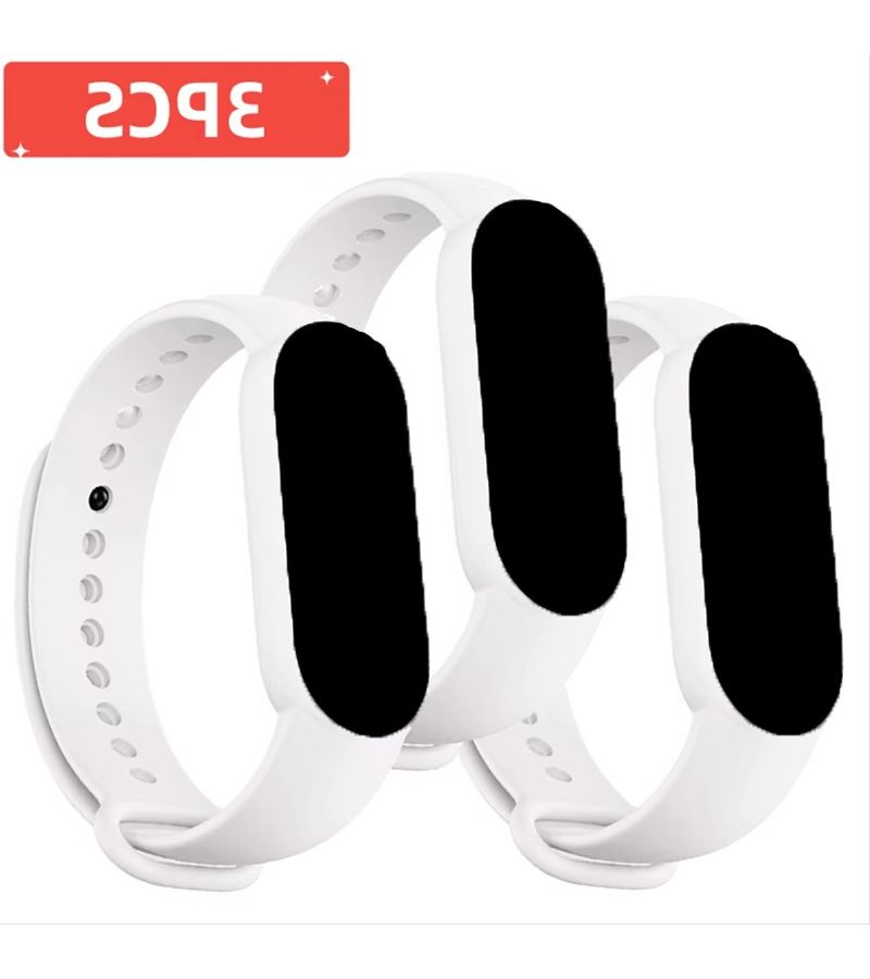 3 قطع أساور استبدال متوافقة بلون أزرق داكن لسوار Mi Band 6، حزام قابل للتمدد، إكسسوارات تتبع اللياقة البدنية والرياضة - Image 2