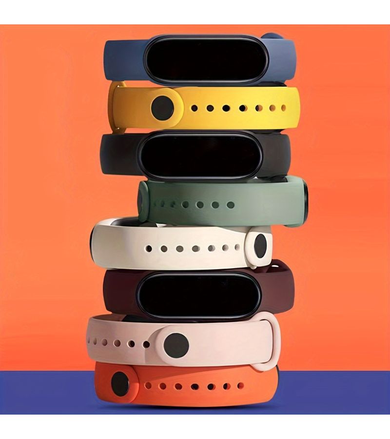 3 قطع أساور استبدال متوافقة بلون أزرق داكن لسوار Mi Band 6، حزام قابل للتمدد، إكسسوارات تتبع اللياقة البدنية والرياضة - Image 4