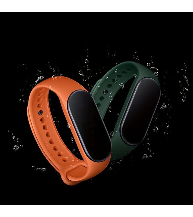 3 قطع أساور استبدال متوافقة بلون أزرق داكن لسوار Mi Band 6، حزام قابل للتمدد، إكسسوارات تتبع اللياقة البدنية والرياضة - Image 1