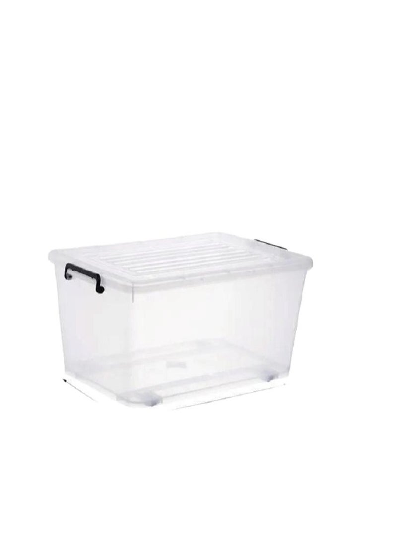 88 liter plastic storage box with wheels  - Image 2