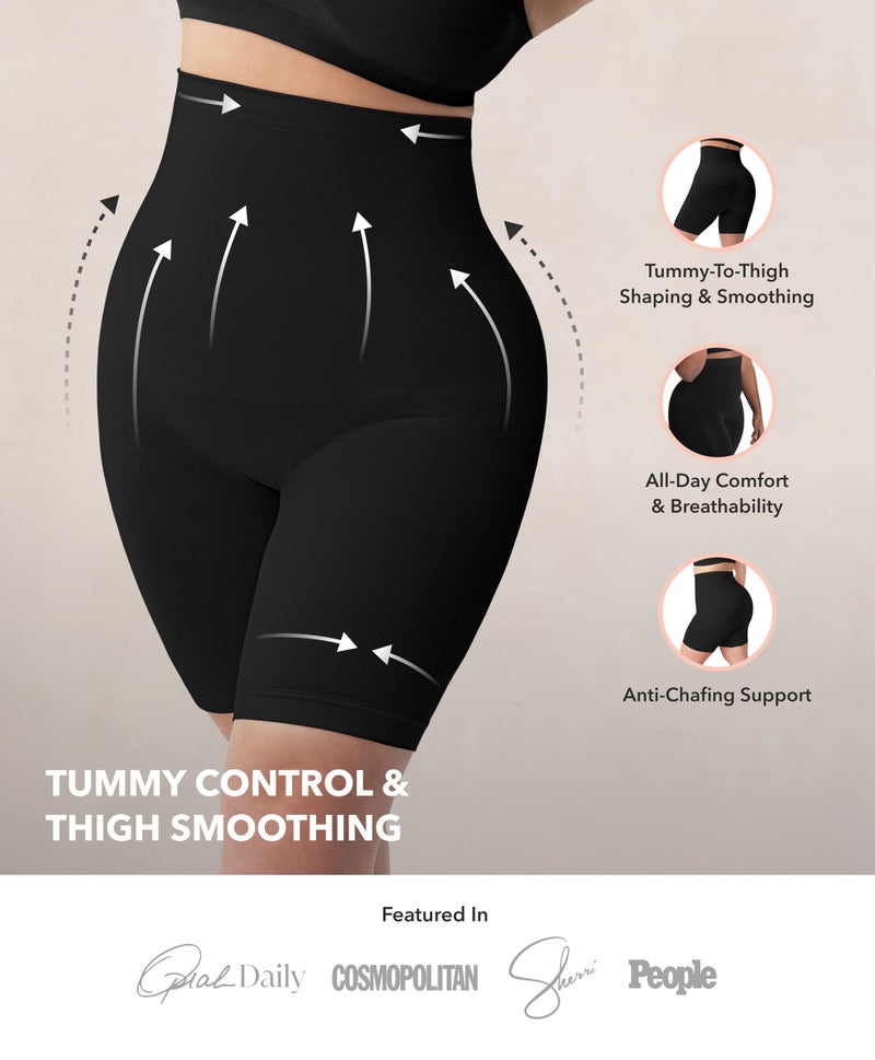 SHAPERMINT Shapewear for Women - High-Waisted Shapewear Tummy Control Shorts, Thigh Slimmer, Underwear for Women - Image 2