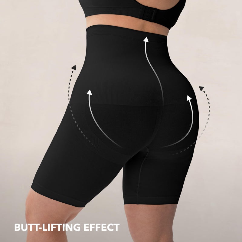 SHAPERMINT Shapewear for Women - High-Waisted Shapewear Tummy Control Shorts, Thigh Slimmer, Underwear for Women - Image 3