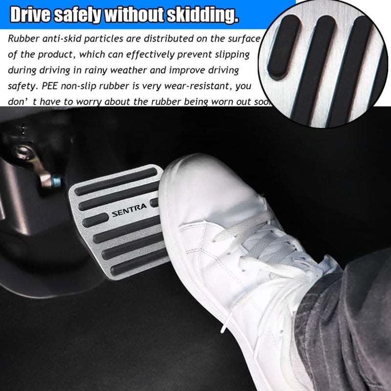 Kakash Aluminium Alloy Pedal Covers for Nissan Sentra - Image 3