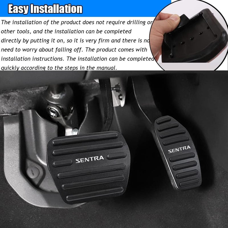 Kakash Aluminium Alloy Pedal Covers for Nissan Sentra - Image 4