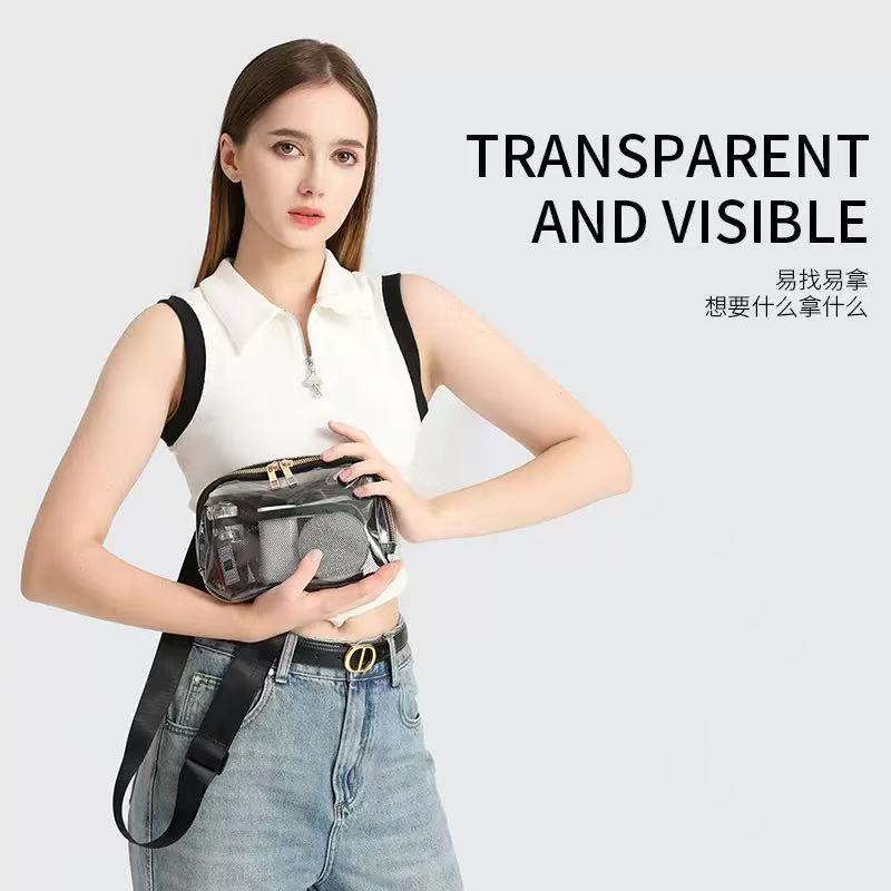 TPU Waist Pack Waterproof Chest Bag for Women Outdoor Sports Casual PVC Wallet - Image 1