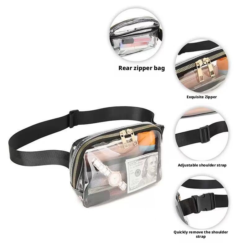 TPU Waist Pack Waterproof Chest Bag for Women Outdoor Sports Casual PVC Wallet - Image 3