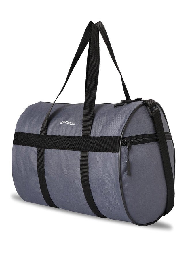 Dein Kleider Sports Gym Travel Duffle Bag (Grey) - Image 1