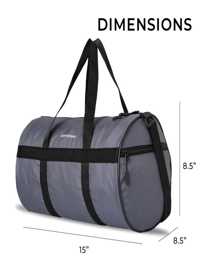 Dein Kleider Sports Gym Travel Duffle Bag (Grey) - Image 4