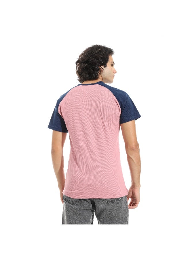 سيزار تيشرت رجالي بولو تطريز علي الصدر و برقبة دائرية - Image 3