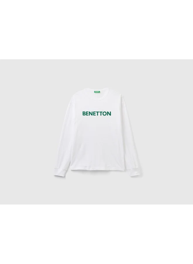 يونايتد كولورز أوف بينتيون Long Sleeve T-Shirt In Organic Cotton
