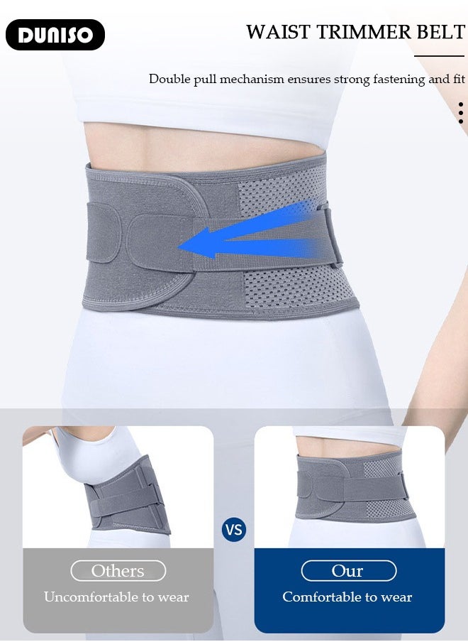 DUNISO Back Brace for Women Men Lower Back Pain Relief, Breathable Mesh Back Support Belt Posture Corrector for Spinal and Lifting Lower Back Pain Relief Lumbar Back Support Belt  - Image 2