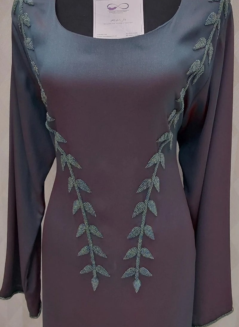 ALREESH ALBANAFSAJI DRESS green