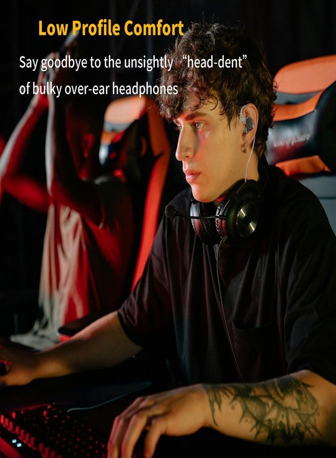 KZ ZS10 Pro 2 USB C Headphones Gaming in Ear Headphones Hybrid 4BA+1DD Driver with Dual Microphone, Deep Bass Comfort-Fit Wired Earbuds for Mobile Gaming - Built-in DSP Sound Card with 4 EQ Modes - Image 5