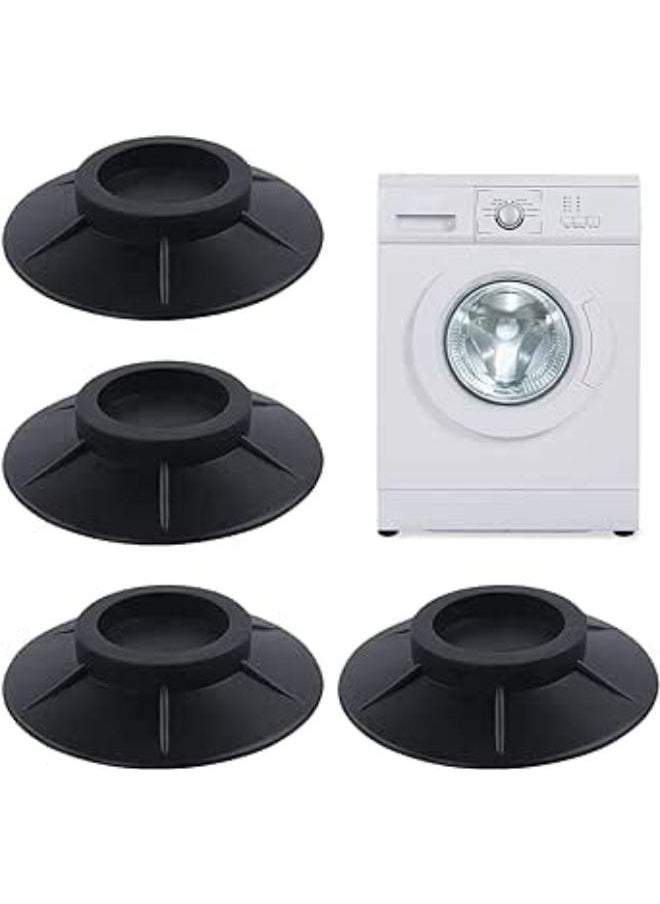 EasyLife - 4 Pieces Anti Vibrant Rubber Feet Damper Pads, Anti Vibration Mat for Washing Machine and Dryer, Washing Machine Feet Pad - Image 1