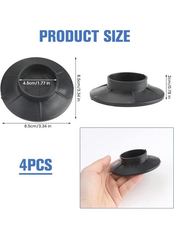 EasyLife - 4 Pieces Anti Vibrant Rubber Feet Damper Pads, Anti Vibration Mat for Washing Machine and Dryer, Washing Machine Feet Pad - Image 1