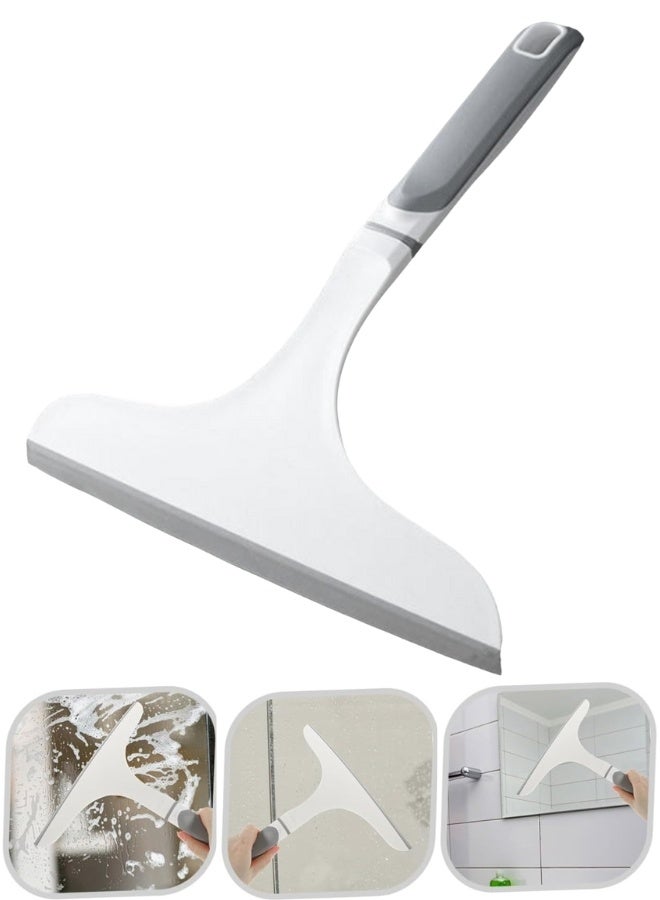 هابي هوم فرشاة تنظيف الزجاج متعددة الوظائف 24 سم مكشطة لتنظيف النوافذ والمكتب والجدران والزجاج مع مساحة مطاطية - أداة تنظيف منزلية متينة وفعالة - Image 1