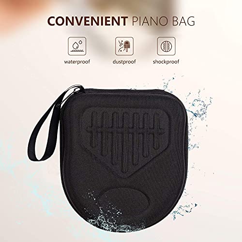 Verilux® Thumb Piano Crystal Kalimba Acrylic Mbira Finger Kalimba Musical Instrument Gifts for Kids Adult Beginners with Tuning Hammer, Study Instruction and Eva bag - Image 5