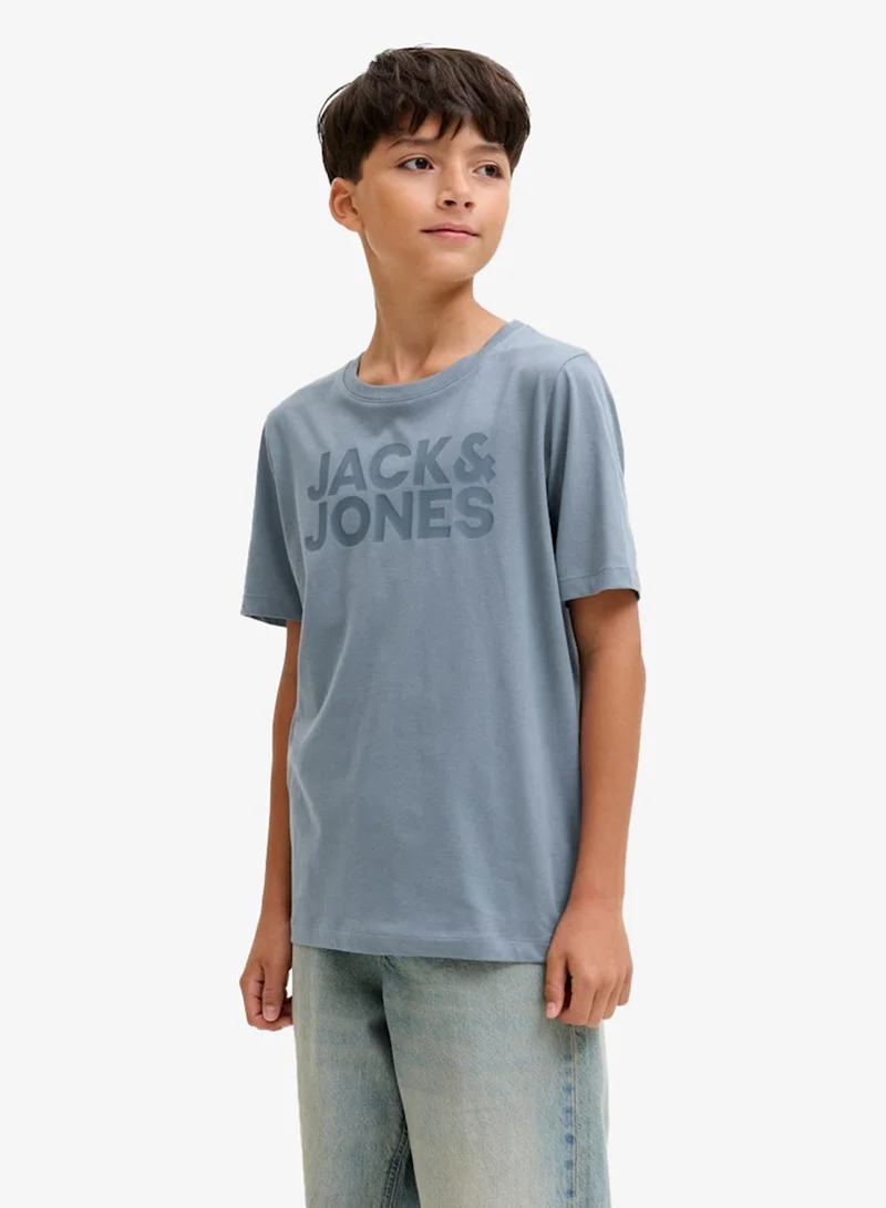 Jack & Jones Junior Kids Jjecorp Logo Crew Neck T-Shirt