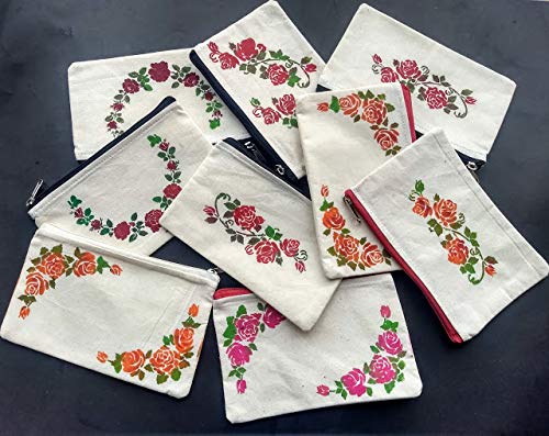 CrafTreat Rose Flower Stencils for Craft - Blushing Roses and Rose Garden Stencil (2 Pcs) - Size: 6X6 Inches - Floral Stencil for Fabric Painting - Rose Design Stencil for Painting - Image 2