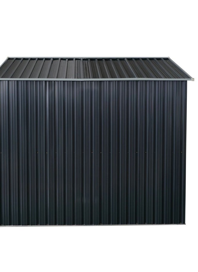 Generic - Durable and High Quality Basic Metal Storage Shed Grey and White 8 x 10 ft - Image 1