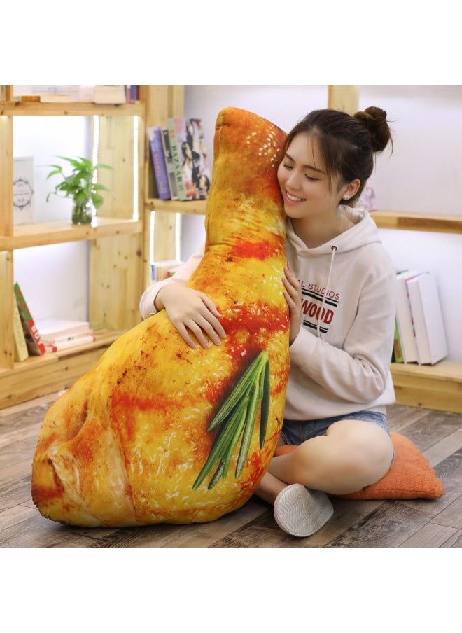 null - Toy Same Simulation 3d Chicken Leg Pillow Oversized Food Plush Toy Girl Funny South Korea Doll-Color:Fried Chicken Leg-Height:60CM - Image 1