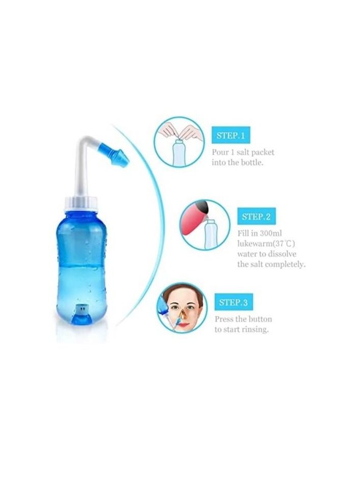 waterpulse Allergic Sinus & Asthma Preventer Irrigator Blue 300ml - Image 4