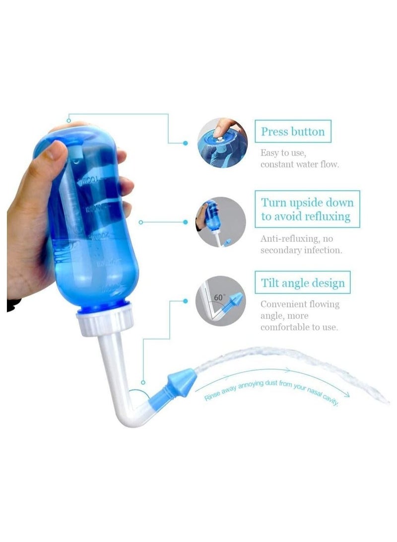 waterpulse Allergic Sinus & Asthma Preventer Irrigator Blue 300ml - Image 3