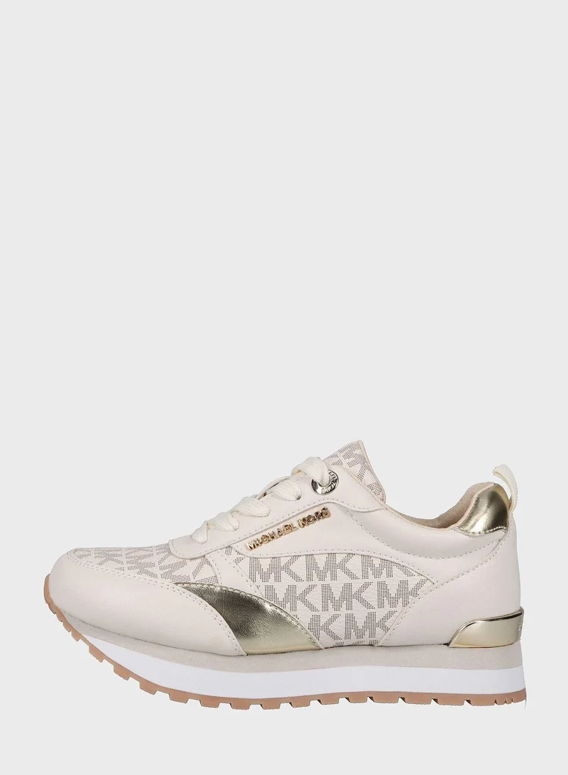 Michael Kors Youth Billie Dorian Low Top Lace Up Sneakers